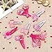 Peppa pig Hair Clips bows & hairpin / headwear, bob pins, hair jewelry, for baby & toddler & Children & girl(5 matching pairs)(set of 10) (10 PCS)