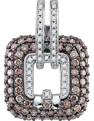 2.27ctw Brown Diamond Fashion Pendant 10K White Gold