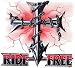 Men's Long-Sleeve T-Shirt : Ride Free - Biker Iron Maltese Cross