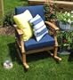 Outdoor Deep Seating Rocking Chair - Eucalyptus