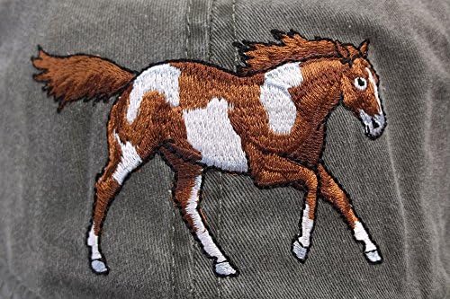 ECO Wear Embroidered Wildlife Wild Mustang Horse Baseball Cap