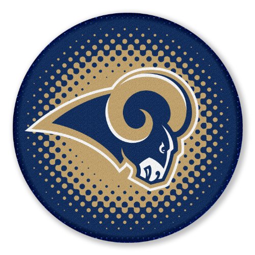 NFL St. Louis Rams 22.5-Inch Round Bath Rug