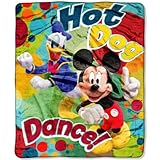 Northwest Company 50-Inch by 60-Inch Micro Raschel Throw, Mickey Mouse "Hot ....