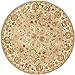 Safavieh Heritage Collection HG959A Handmade Light Green and Beige Hand-Spun Wool Round Area Rug, 3-Feet 6-Inch Round