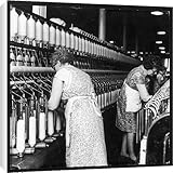 IMAGE OF Canvas Prints of Women In Cotton Mill from Mary Evans