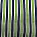 PenSee 100% Silk Woven Navy & Green & Grey Stripe Pocket Square