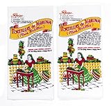 Mexican Tortilla Recipe Kitchen Towels by Red and White Kitchen, Set of 2