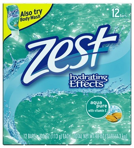Zest Aqua clean,fresh scent Bars, 12-Count Boxes (Pack of 2)