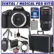 Canon EOS Rebel XS (a.k.a. 1000D) 10 Megapixel SLR Digital Camera Body + Canon EF 100mm f/2.8L IS USM 1-to-1 Macro Lens + Canon MR-14EX Macro Ring Lite + 8GB SDHC + Monopod + Willoughby's Dental / Medical Accessory Package