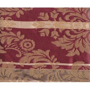 3 pc. Jacquard COUCH / SOFA COVER SOFA SLIPCOVER SET-Burgundy Stripes
