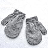 （ミス　ユー）Miss You　 キッズミトン　子供手袋　ニットグローブ ベビー用　 (グレー　ハート)