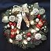 Christmas Pine Wreath with Pinecones, Santa & Lights