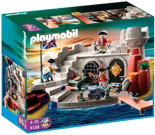 Playmobil - 5139 - Jeu de construction - Fort des soldats britanniques avec prison