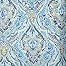 Stylemaster Zoe 56 by 84-Inch Printed Rod Pocket Panel, Cobalt