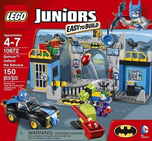 LEGO Juniors (150pcs) Batman Defend the Bat Cave Toy for Kids Figures Building Block Toys