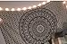 Elephant Mandala Hippie Tapestry Indian Traditional Throw Beach Throw Wall Art College Dorm Bohemian Wall Hanging Boho Twin Bedspread (Black &White 1)