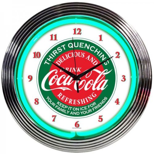 Coca-Cola Evergreen Neon Clock (Multicolor) (15