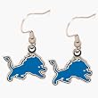 Detroit Lions Enameled "Lion"  NFL Team Logo Dangle Earrings
