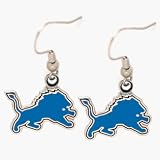 Detroit Lions Enameled NFL Team Logo Dangle Earrings