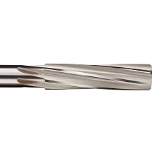 Alvord Polk 127-1 High-Speed Steel Chucking Reamer, Right Hand Spiral Flute, Round Shank, Uncoated Finish