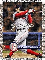 Jason Varitek Boston Red Sox Players Series Woven Tapestry Throw Blanket - MLB Baseball Fan Shop