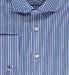 Luxury Cotton Rich Long Sleeve Bengal Stripe Shirt with Silk