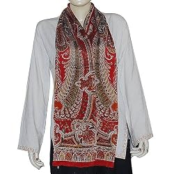 Fashion Scarfs for Women Printed Crepe Silk 20 X 68 inches (rsrf053)