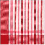 Durable Woven Jacquard 100% Cotton Red and White Tablecloth 54x90 Inches