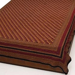 Bed Spread Comforter Block Print on Cotton Size Queen