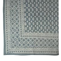 Bed Sheets Cotton Block Print from India Queen Size (bshtd650)