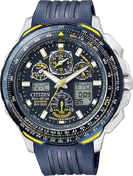 Citizen #JY0064-00L Men's Eco Drive A-T Skyhawk Blue Angels Watch