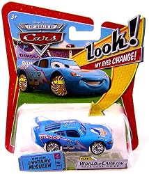 Disney / Pixar CARS Movie 155 Die Cast Car with Lenticular Eyes Series 2 Bling Bling Lightning McQueen