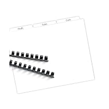 Avery Index Maker Clear Label Dividers, 3-Tab, 8.5 x 11 Inches,  25 Sets (11442)