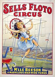 Circus Poster M'lle Beeson, High Wire Venus Photograph - Beautiful 16"x20" Photographic Print from the Library of Congress Collection