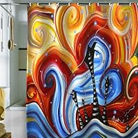 DENY Designs Madart Little Village Shower Curtain, 69-Inch by 72-Inch
