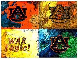 Auburn Painting - Warhol Auburn Logo
