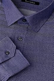 Autograph Pure Cotton Jacquard Spotted Shirt