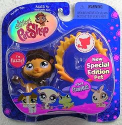 Littlest Pet Shop Assortment 'A' Series 1 Collectible Figure Lion with Flaming Hoop and Crown (Special Edition Pet!)