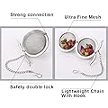 YINGKESI 2Pcs 2.04 Inch Metal Fine Mesh Tea Spice Ball 