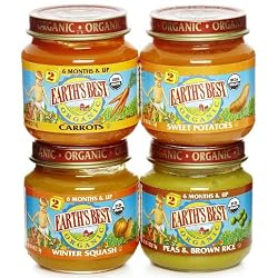 Earth's Best 2nd Vegetable Variety Pack, 4-Ounce Jars (Pack of 12)