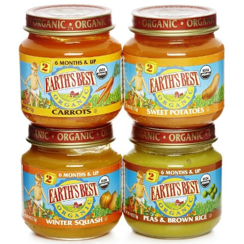Earth's Best 2nd Vegetable Variety Pack, 4-Ounce Jars (Pack of 12)