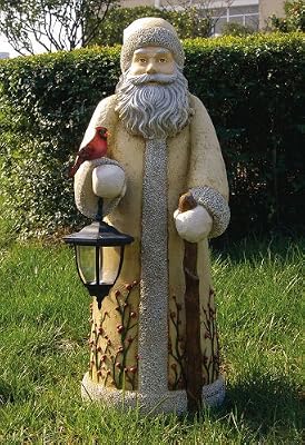 Santa Statue with Lantern