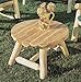 Rustic Natural Cedar 0200009 Looks Round Outdoor Coffee Table,