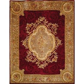 Empire Royal Maroon-Beige Rug Size: Runner 2'6 x 8'