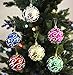 6pk 80mm Shatterproof Assorted Swirling Ball Ornaments