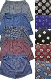 Del Rossa Satin Boxer Shorts, Pack of 5 Printed Boxers, Printed Large (A0753PKBLG)