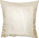 Pillow Cases Throw-Pillow-Covers Asian-Influence Indian-Style Silk Square 16x16 Inches(bcbr207)
