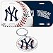 New York Yankees License Plate & Key Ring Auto Set