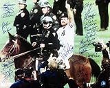 1996 New York Yankees Team Signed 16x20 WS Photo - Wade Boggs on Horse
