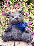 Eigenschaften Tiefes Kunsthandwerk GbR  / Teddy Bär Schleife mittel Schiefergrau